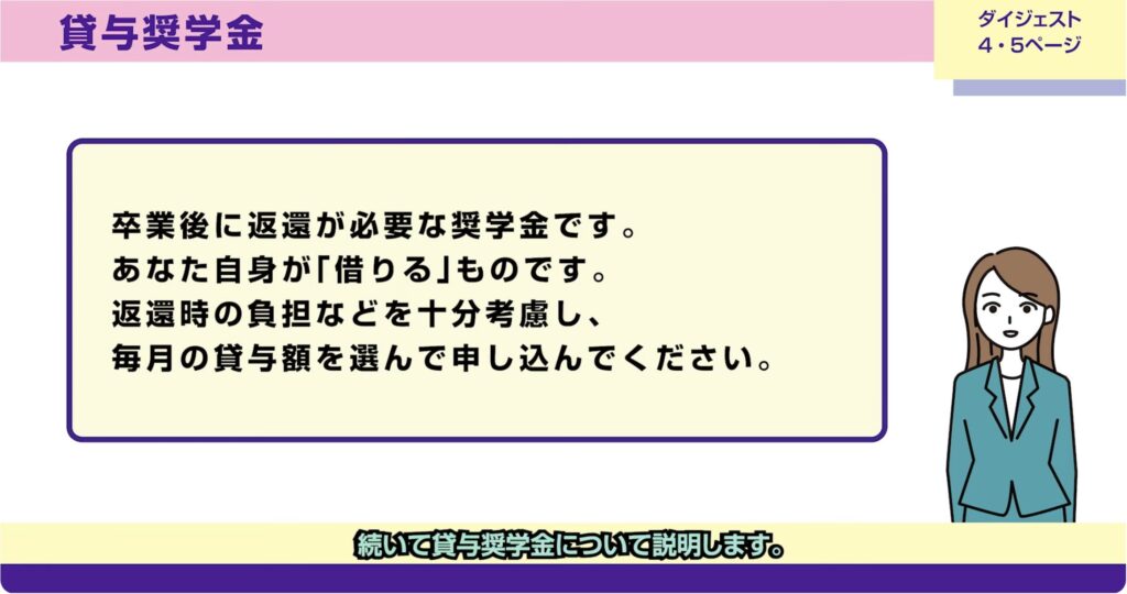 貸与奨学金（在学採用）