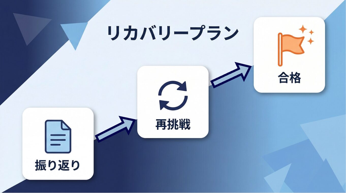 不合格からのリカバリープラン