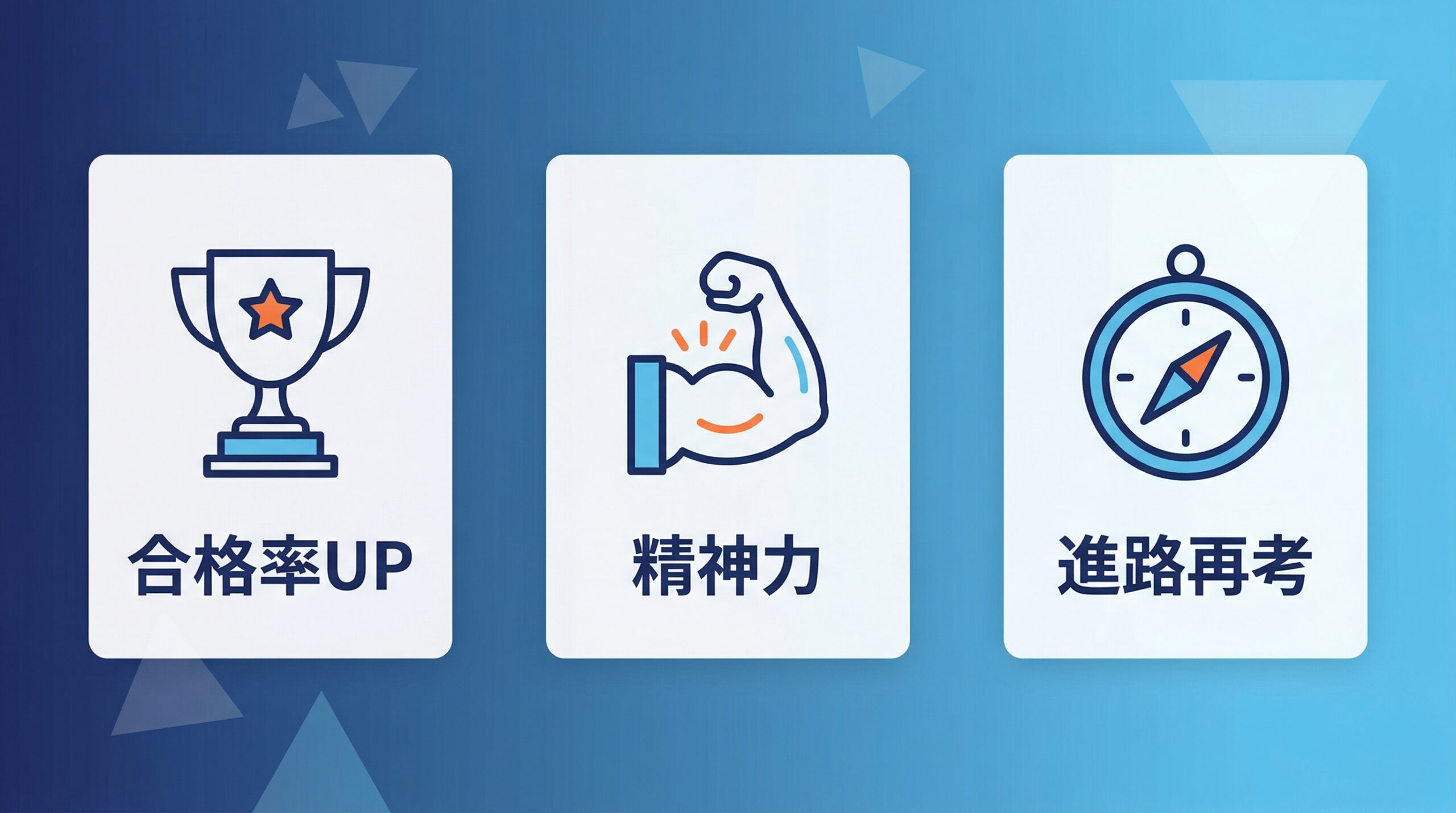 浪人のメリットをまとめたインフォグラフィック