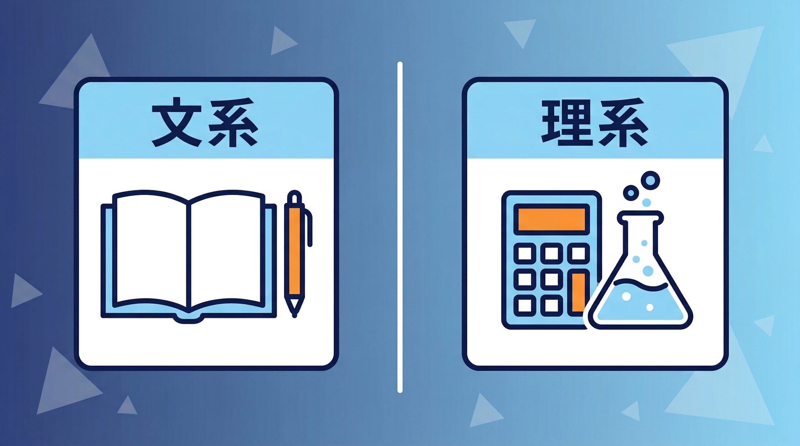 文系と理系の高2学習戦略の比較インフォグラフィック