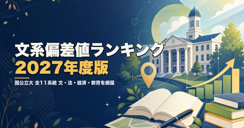 国公立大 文系偏差値ランキング 2027年度版