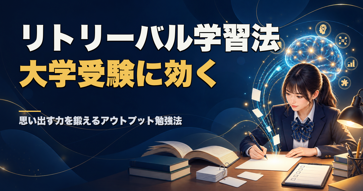 リトリーバル学習法 大学受験に効くアウトプット勉強法